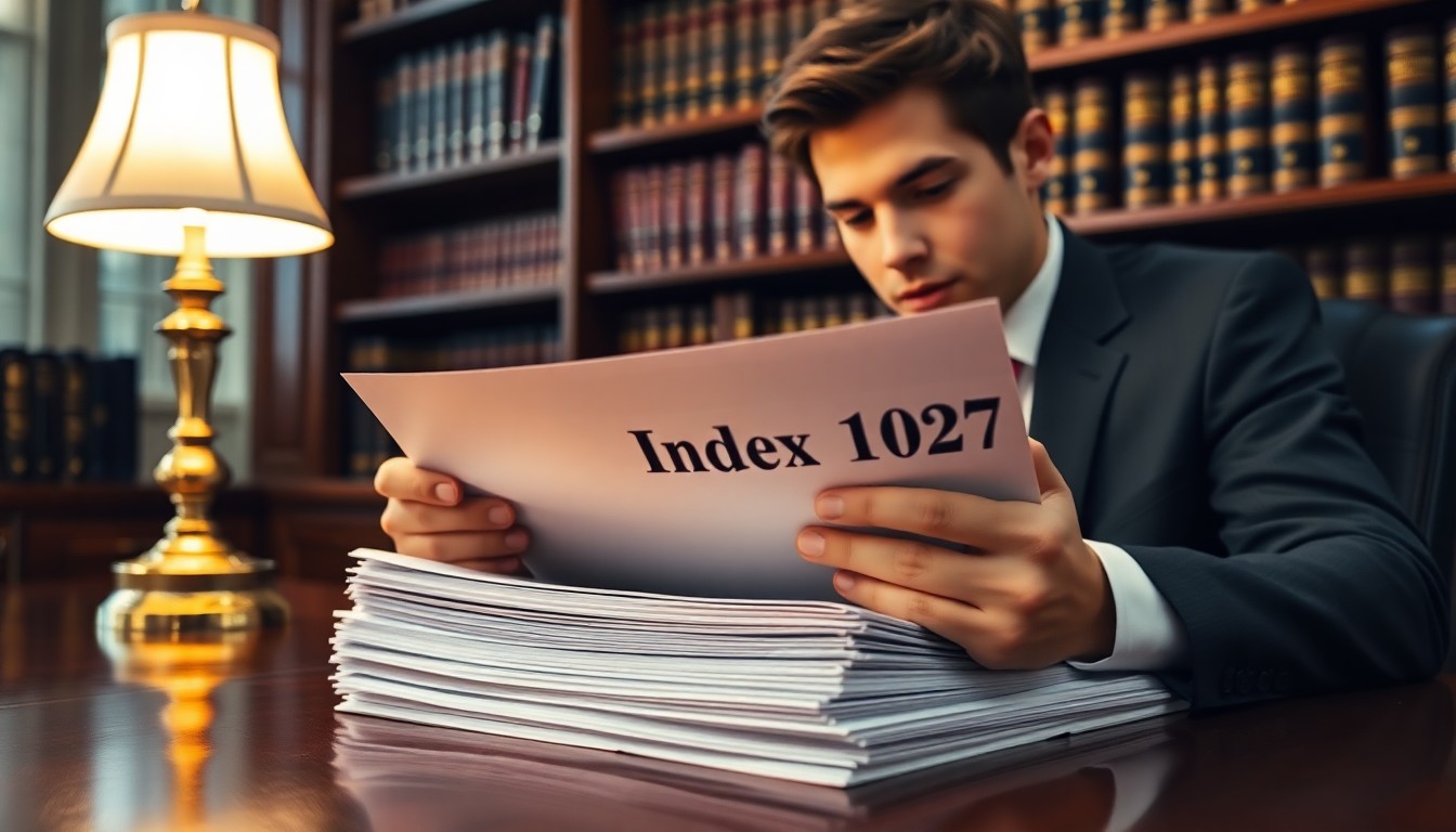 4 raisons d'étudier l'indice 1027 pour les jeunes avocats