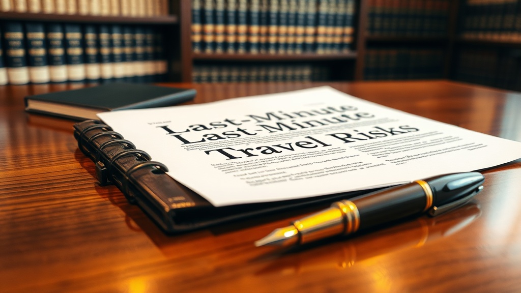 Pourquoi un voyage derniere minute peut être risqué juridiquement